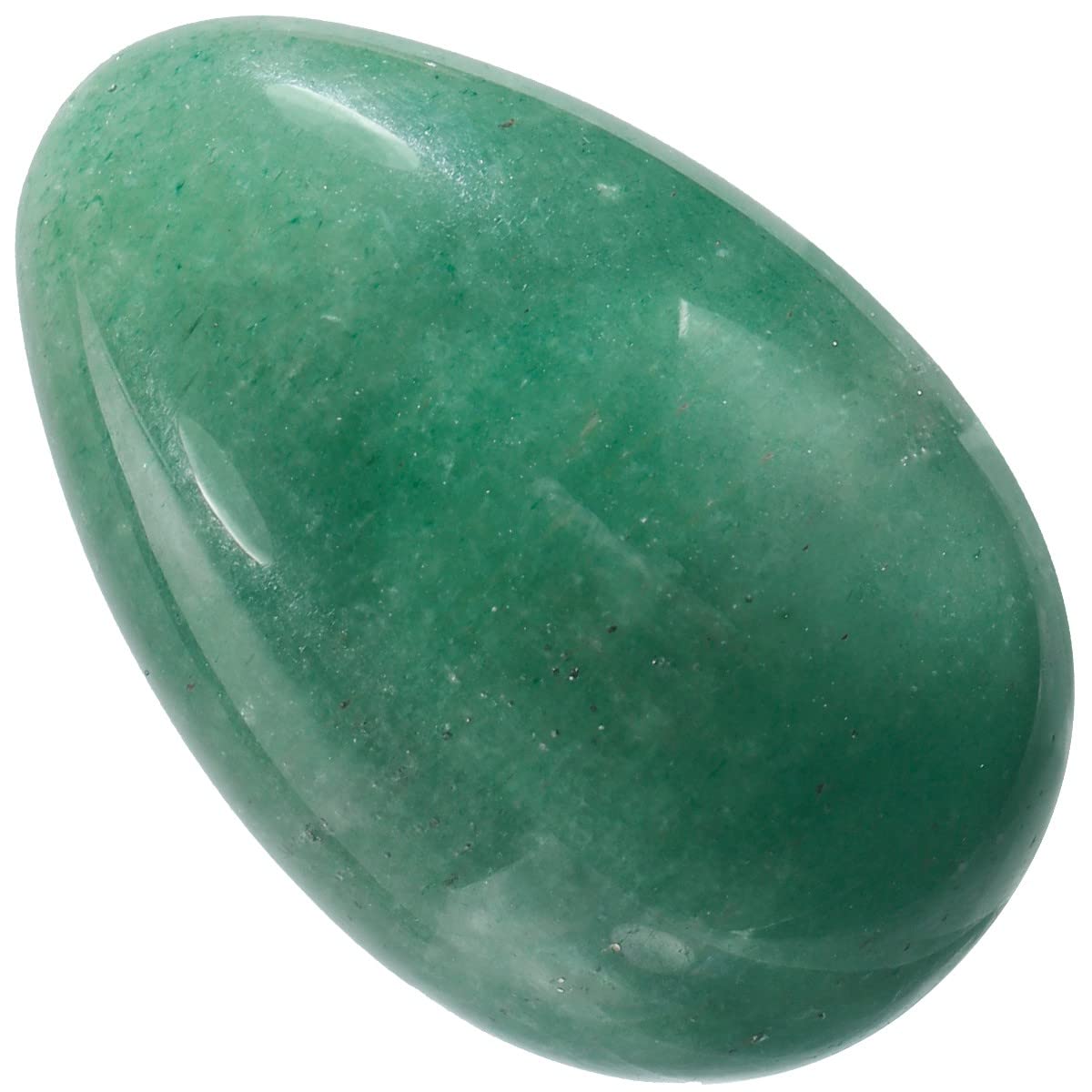 KYEYGWO 4pcs Reiki Crystal Stone Eggs Kit Polished Natural Palm Pocket Stones for Stress Removing, Green Aventurine — image 1