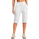 G Gradual Women's 15'' Long Shorts Below The Knee Hiking Cargo Capris Stretch Quick Dry Bermuda Shorts for Women with Pockets