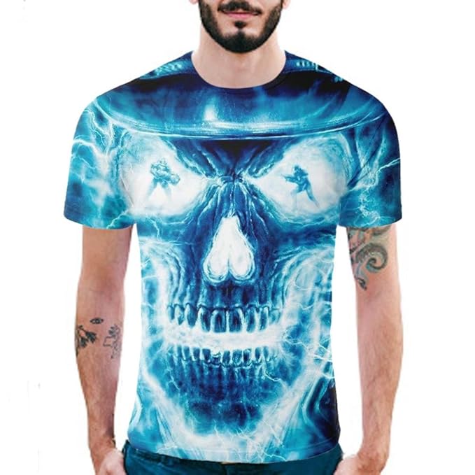 magliette con teschio uomo