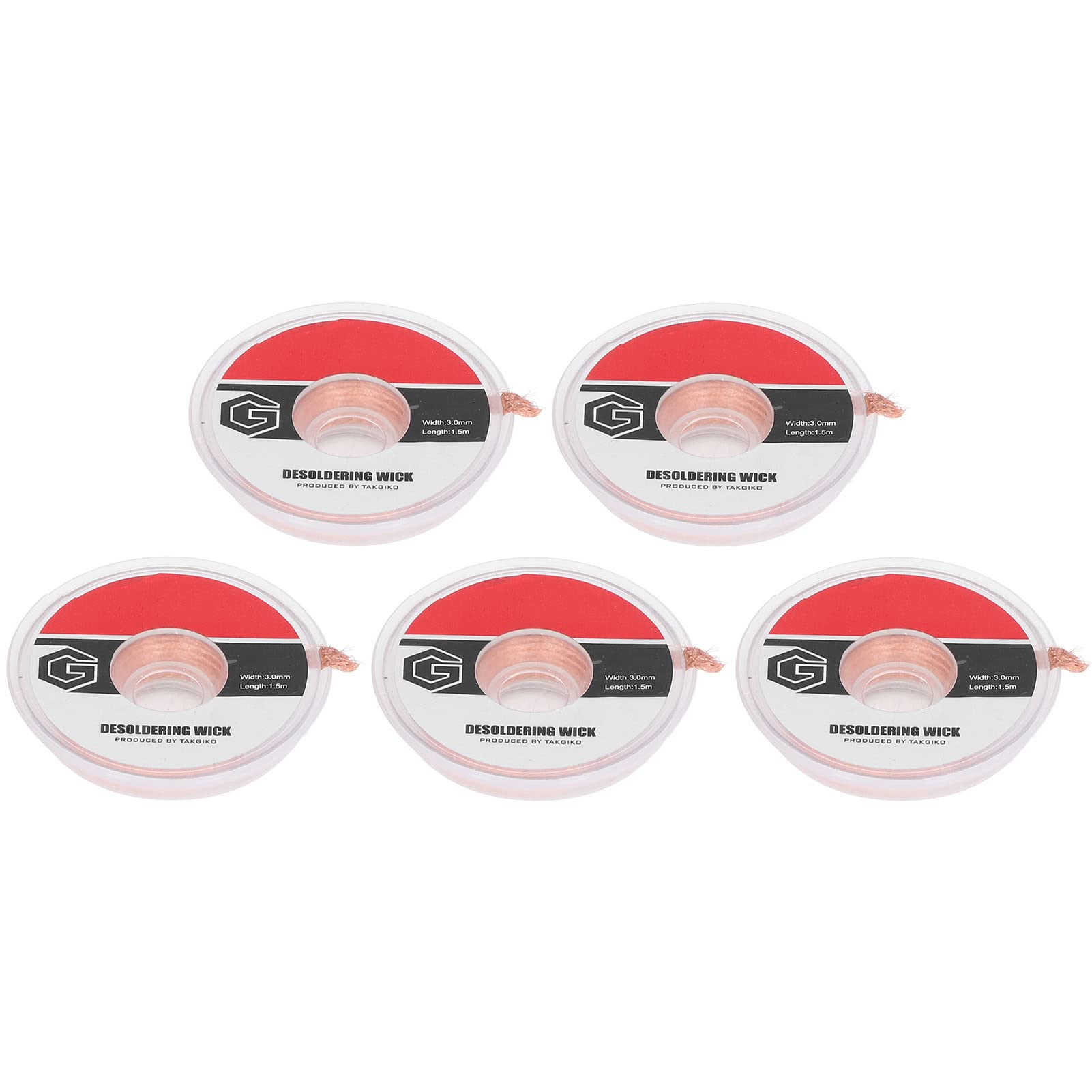 Brass Solder Wire, Corrosion Resistant 3mm Width 1.5 Meter Length Desoldering Wick TGK-3015 for Laboratory and Industrial Welding