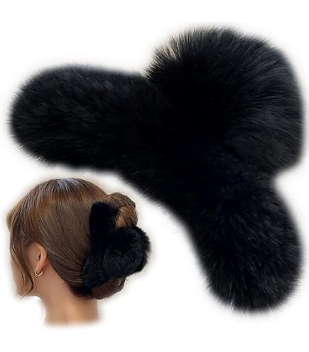 Amazon.com : surell Mink Fur Bow Tie Clip - Unique Mink Fur  display picture 3