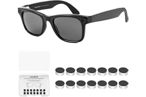 HCHRVR LED Light Blocking Stickers Compatible with Ray Ban Meta Wayfarer/Skyler/Headliner(Gen 2) & Oakley Meta HSTN Smart Glasses Accessories, Low-Tack Restickable Blackout Light Covers Sticker (14)