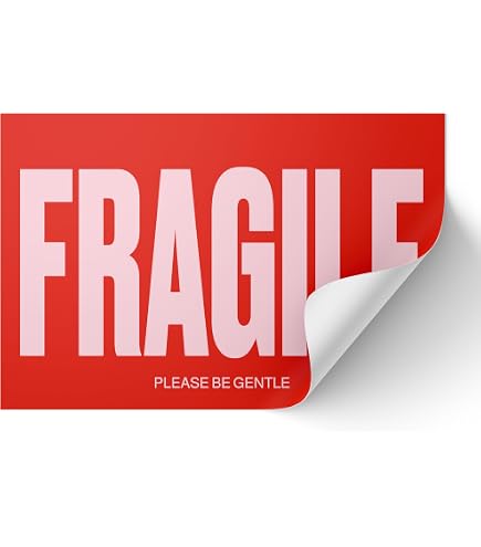 Amazon.com: Fragile Sticker,200pcs 2x3 Pink Fragile Sticker for