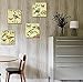Natural art - Bird and Flower Painting 4 pcs Wall Art Lanscape Painting Print on Canvas Wall Decoration Wrapped with Wooden Frame Ready to Hang