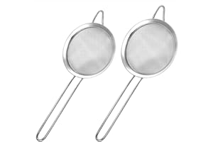 Fine Mesh Strainers for Kitchen, Stainless Steel Mesh Strainer with Handle Small Mini Sieve Strainer, Cocktail Strainer Tea C