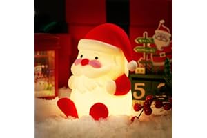 LANUMIONG Christmas Cute Night Light for Kids, 3 Level Dimmable Bedside Touch Lamp, Silicone Bedside Lamp for Baby and Toddler, Christmas Gift Boys Girls and Children, Christmas Decorations, Cute Gifts Stuff