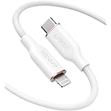Anker Powerline III Flow, USB C to Lightning Cable for iPhone 12 Pro Max / 12/11 Pro/X/XS/XR / 8 Plus, AirPods Pro, (6 ft) [M