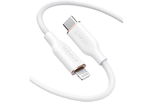 Anker USB-C to Lightning Cable, 641 Cable (Cloud White, 6ft), MFi Certified, Powerline III Flow Silicone Fast Charging Cable 