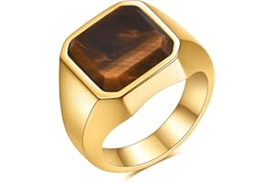 MYNENEY 14K Gold/Silver/Black Plated Square Signet Ring Anillos De Hombre Statement Classical Wedding Rings Band for Men