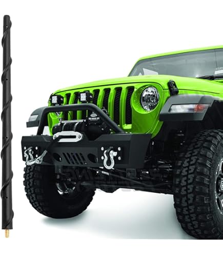 VOFONO Kurzantenne für Jeep Wrangler Gladiator JK JL JT JKU JLU Sahara Rubicon Sport 4xe Willys
