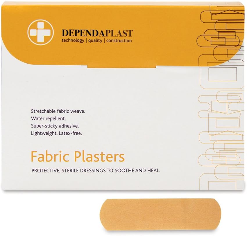 Reliance Medical Dependaplast Fabric Plasters 7.5cm x 2.5cm Box of 100