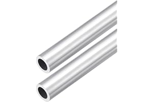 DMiotech 2Pack (20mm OD x 14mm ID) 6063 Aluminum Round Tube 300mm Length Industry Metal Tubing for Machinery Frame Construction DIY Projects