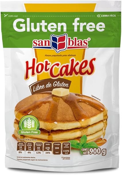 San Blas Harina Preparada Para Hot Cakes Gluten Free 900 G Amazon Com Mx