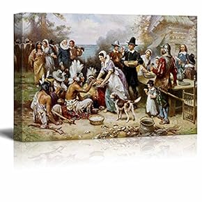 The First Thanksgiving by Jean Leon Gerome Ferris...