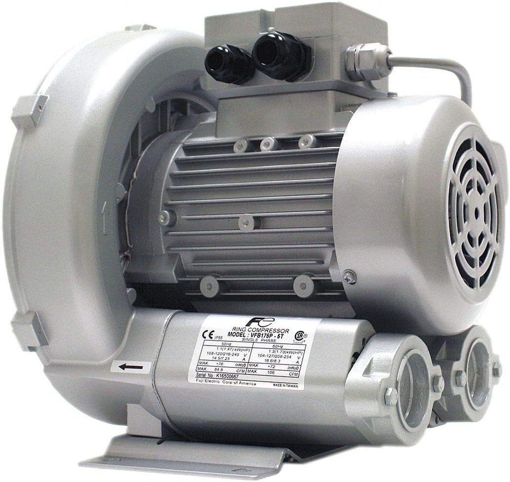 1.75 Regenerative Blower 1 Phase, 115/230 Voltage, 1-1/2" (F) NPT Inlet Size