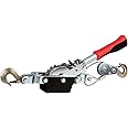 Performance Tool W4003 Compact Power Puller 1 Ton Capacity Winch, 6' Aircraft Cable, Removable Handle & Carrying Case for Easy Storage And Portability