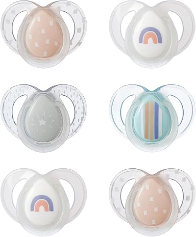 Tommee Tippee Nighttime Soother 6-18 Months Glow in the Dark 6 Pack