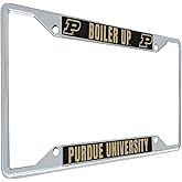 Desert Cactus Purdue University License Plate Frame Boilermakers Holder for Front or Back of Car Metal Car Tag Holder Officially Licensed (Slogan 1)