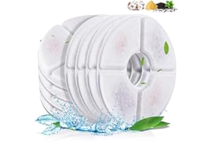 Comsmart Cat Water Fountain Filter for 81oz/2.4L Pet Fountain, 3 Triple Filtration System Replacement Filter (Pack of 8)