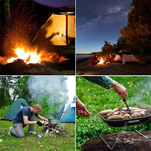 Fire Starter Squares 100, Fire Starters for Fireplace, Wood Stove & Grill, Barbecues Camp Fires Pit Charcoal Starters 100 Per Tube