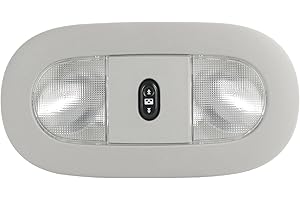 Rimamoka LED Overhead Console Dome Map Light Interior Roof Reading Lamp Compatible with 2008-2010 Ford F-250 F-350 F-450 F-550 Super Duty Replace# 8C3Z-25519A70-AA, 4L3Z-13783-AA, D8BZ-13466-A, Gray