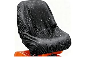BEADCHICA Waterproof Trator Seat Cover,Riding Lawn Mower Seat Cover Compatible with John Deere,for Kubota, for Cub Cadet, for Husqvarna,Fits Seat up to 18" High (Large)
