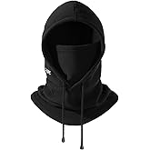 OZERO Balaclava Face Mask: Winter Polar Fleece Hood Ski Mask for Men Women, Convertible Balaclava Face Cover Hat Cap Scarf