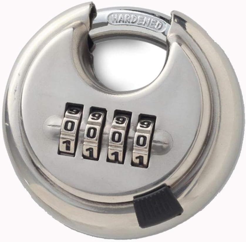 Disc Padlock Combination Lock for Warehouse, Sheds, Storage Locker, Units