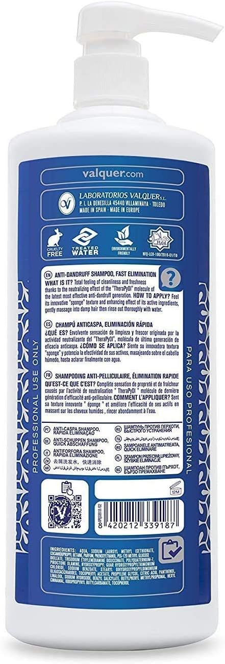 Valquer Zero% Formula Anti-Dandruff Shampoo with Immediate Action. Reduces itching and irritation and balances the scalp. With TheraPyOl - Image 3