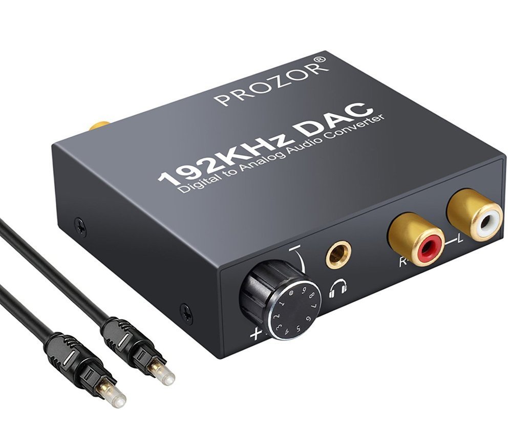 192KHz DAC Convertidor Digital SPDIF Coaxial óptico Toslink a Audio Estéreo Analógico L / R RCA 3.5mm Jack Adaptador de...