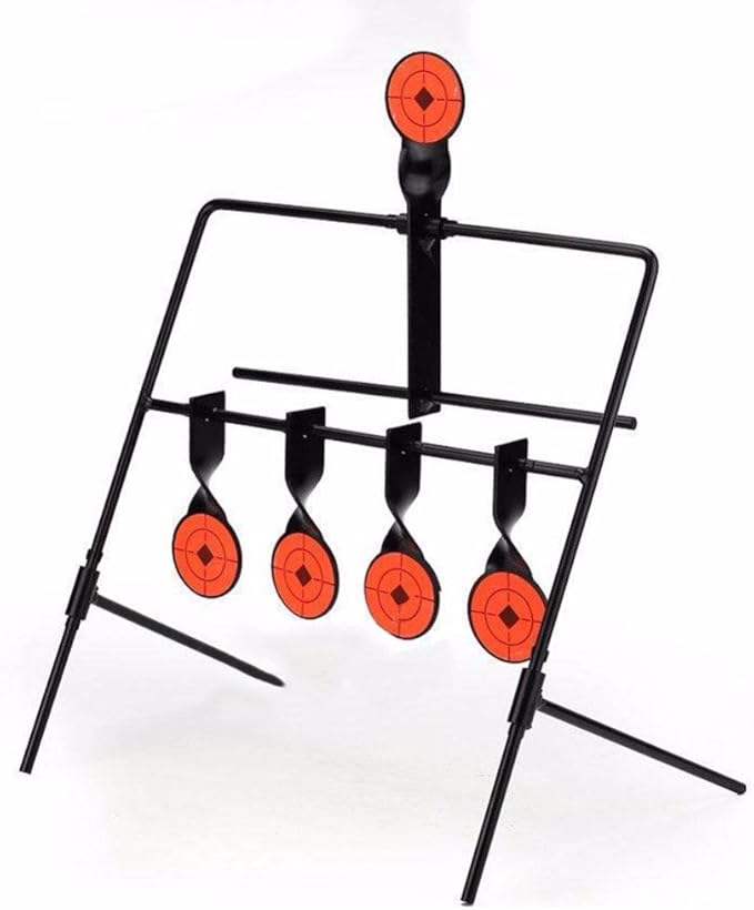Tactical 5Plate Reset Shooting Target Spinner Target Hunting Shooting