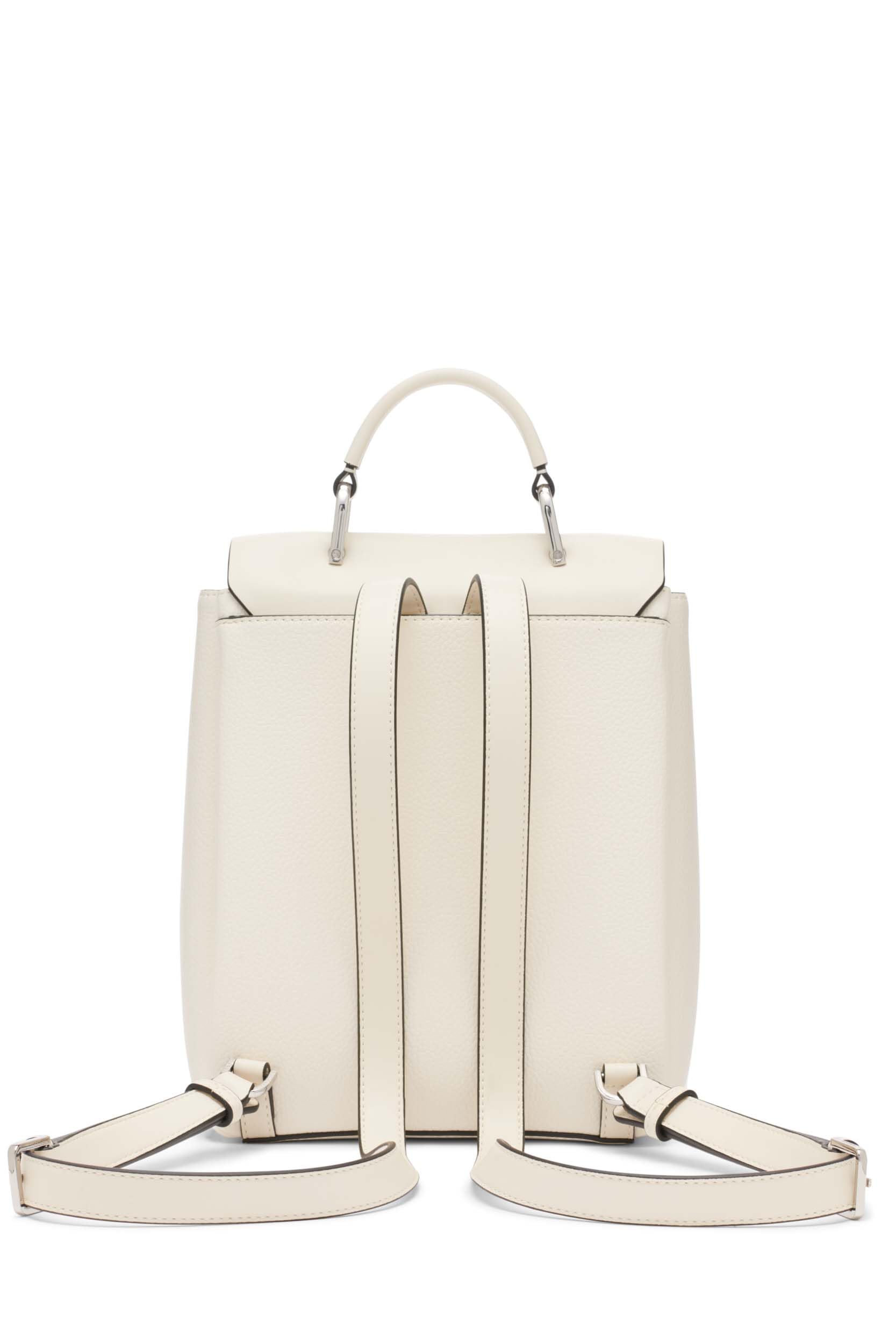 Calvin Klein Clove Triple Compartment Flap Backpack, Cherub White, One Size