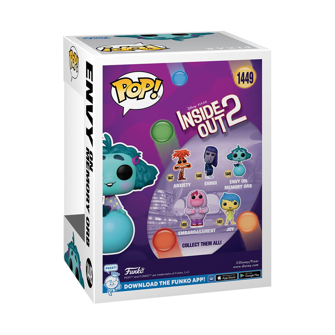 Funko POP! Disney: Inside Out 2 - Envy on Memory Orb - Collectable Vinyl Figure - Gift Idea - Official Merchandise - for Kids & Adults - Movies Fans - Model Figure for Collectors and Display
