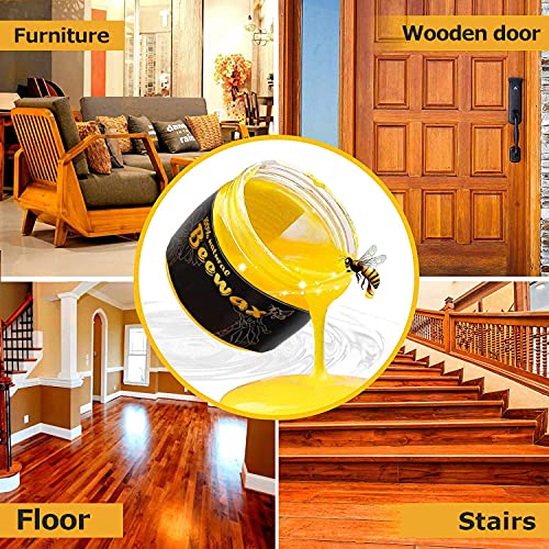 SUFFICIENT SET Beeswax wood seasoning, Organic wood restoration beeswax