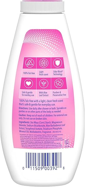 VAGISIL ODOR BLOCK DEODORANT POWDER FOR WOMEN, HELPS TO PREVENTS CHAFING, TALC-FREE, 8 OUNCE (PACK OF 1)