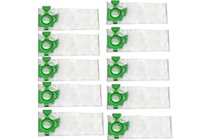 1 10-Pack CV300 CV380 Vacuum Bags, Enhanced Fabric Filtration, Large Capacity, Quick-Change High Efficiency Vacuum Cleaners P
