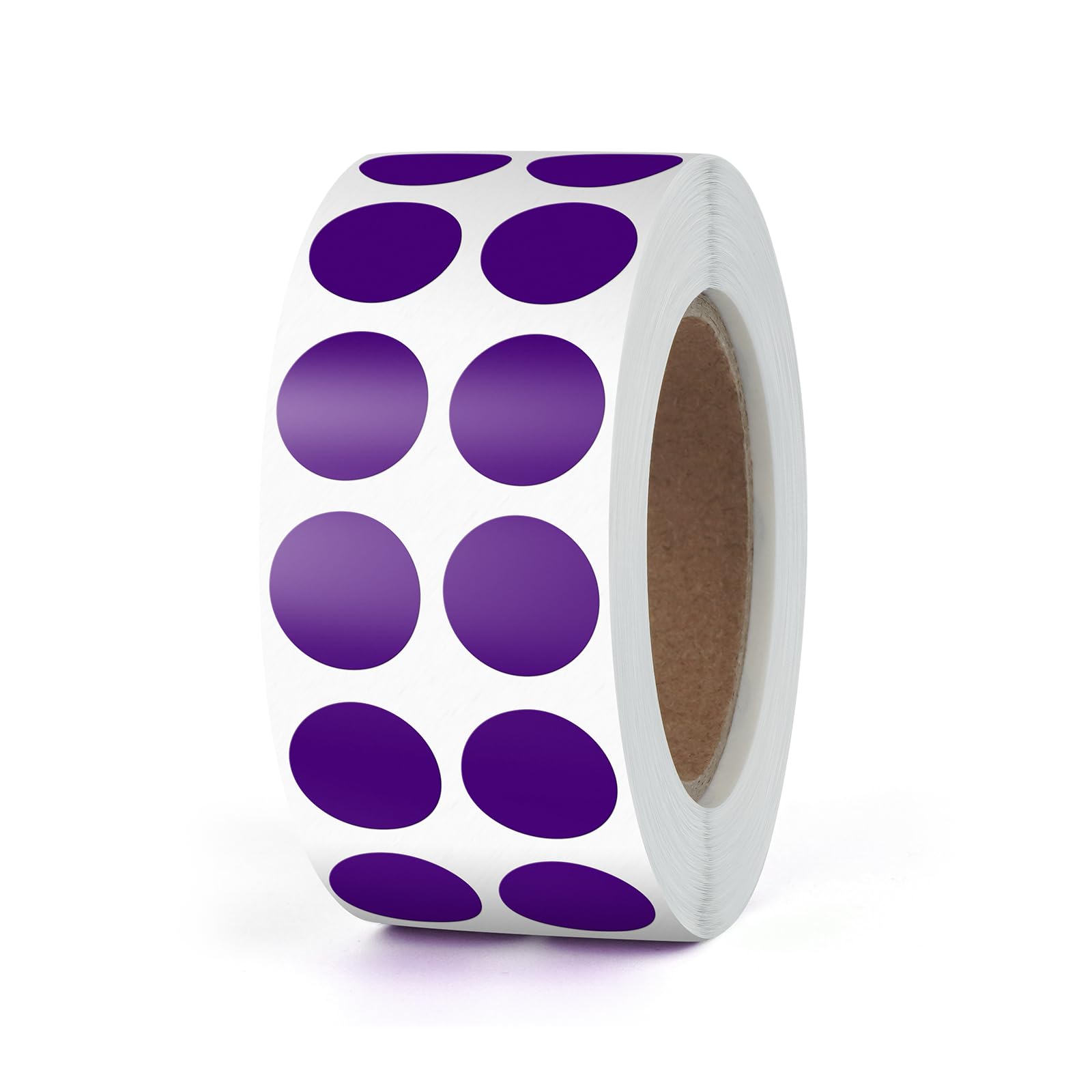 Round Stickers Purple 13mm Circle Labels with Color Coding Dot Sticker Waterproof Removable Roll of 2000