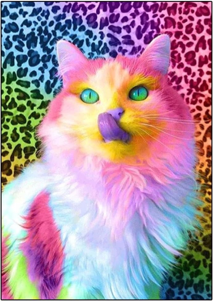 DCIDBEI DIY Diamond Painting Kit Cat 