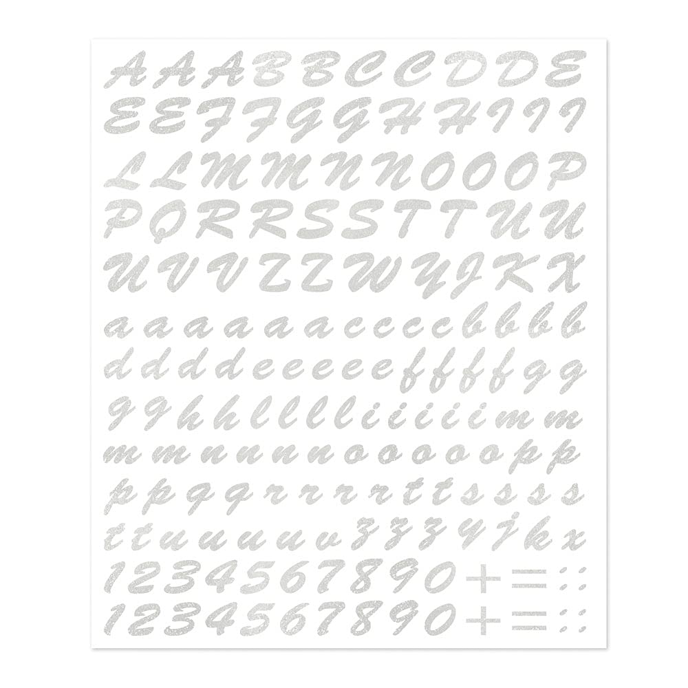 Letter Kit Stickers, Silver