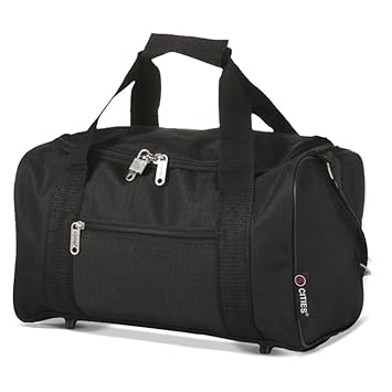 5 Cities Reisetasche Sporttasche, 35 cm, 14 Liter, schwarz