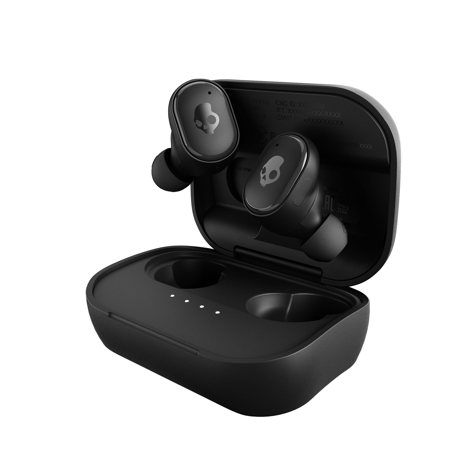 Photo 1 of Skullcandy Grind Wireless Earbuds, Bluetooth Headphones, Up to 40 Hours Battery, Noise Isolating Fit, Microphone for iPhone Android, Customizable via Skull-iQ App - True Black