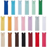 FINGERINSPIRE 20 PCS Super Tiny Zippers 3.5 inch 20 Colors Metal Zippers | Micro Mini Zippers for Sewing with Nylon Frame Tiny Colorful Alloy Zipper Mini Doll Clothes Wallet Zippers for Small Projects