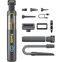 Fanttik Slim V8 APEX Car Vacuum 19000pa Suction Power, 4-in-1 Portable Mini Air Duster, Type-C Charge, 2 Suction Modes, Handh
