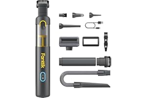 Fanttik Slim V8 Apex Car Vacuum, 19000PA High Power, 4 in 1 Portable Mini Vacuum, 2.5H Type-C Fast Charge, 40 Mins Runtime, R