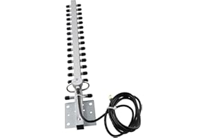 Vasiumic 2.4GHz 25dBi Outdoor Directional For Yagi Signal Booster with RP-For Connector and 1.5m Cable Compatible with Router