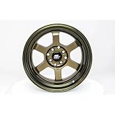 MST Time Attack 15x8 Wheels - Dual Bolt Pattern 4X100 &amp; 4X114.3 ET0 (Matte Bronze with a Bronze Machined Lip) &ndash; Must-Have Car Accessories (4 Units)