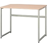 ナカバヤシ オフィスデスク マイデスク 幅90cm ナチュラル木目 HDA-9060NM