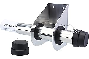 Vitonsbay Trailer Document Holder,Truck and Trailer Registration Certificate & Insurance Card Aluminum Tube Holder with Rubber Cap,Waterproof(1Pack)