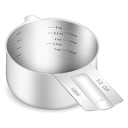BERYLER 1PCS 1/2Cup (120ml, 4oz) Single Measuring
