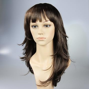 I K Renee Long Choppy Layers Ladies Classic Wig Medium Brown R6